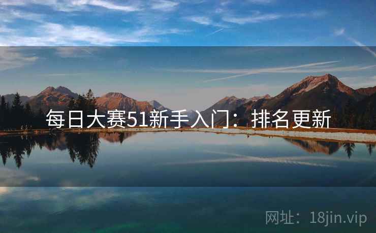 每日大赛51新手入门：排名更新