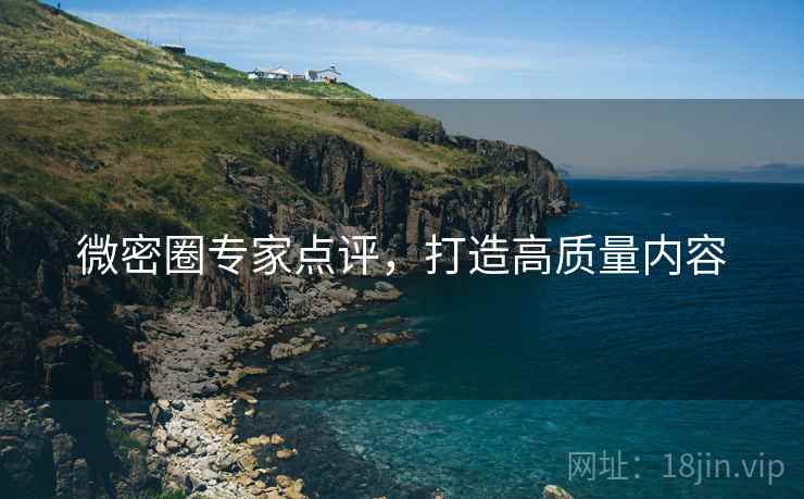 微密圈专家点评，打造高质量内容